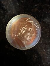 Chopin musician  bust Round Paperweight 1810-1849 signed art glass picture