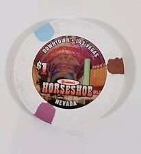 Vintage Binions Horseshoe Casino $1.00 Chip Features Fremont Experience  picture