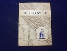 1950 THE BLUE PONY HARVE HIGH SCHOOL YEARBOOK - HARVE, MONTANA - YB 3127 picture