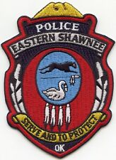 EASTERN SHAWNEE INDIAN TRIBE OKLAHOMA TRIBAL POLICE PATCH picture