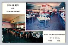 Globe AZ-Arizona, Pic-A-Rib Café & Cocktail Lounge Advertising Vintage Postcard picture