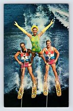 Postcard Florida Cypress Garden FL Water Skiing Adagio 1970s Unposted Chrome picture
