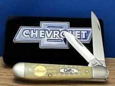 VINTG.CASE XX #003 CHEVY 24-K Shield Copperhead Natural Bone Knife/Display New. picture