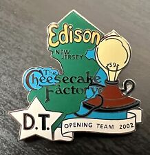 Cheesecake Factory Edison New Jersey Opening Team 2002 Pin RARE picture