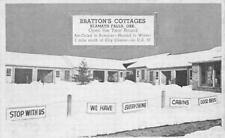 BRATTON'S COTTAGES Klamath Falls, Oregon Roadside ca 1940s Vintage Postcard picture