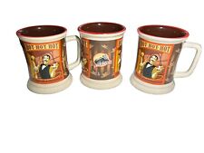 Warner Brothers Polar Express 3-D Hot Chocolate Coffee Mugs Cups 3 Piece picture
