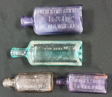 Set of FOUR (4) Vintage Medicinal Bottles picture