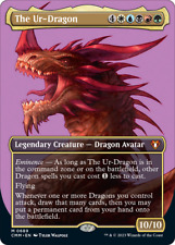 The Ur-Dragon (Borderless Profile) 689 Commander Masters mythic Near Mint Foil picture
