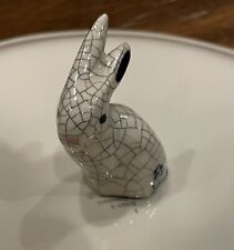 Vintage Crackle Glaze Ceramic Bunny picture