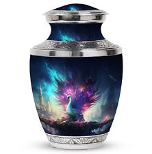 Cremation Urn For Adults Peacock Protecting A Realm (10 Inch) Large Urn picture