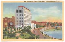 Vtg. Un-Posted Postcard Ohio State Office Building & Grounds, Columbus, Ohio picture