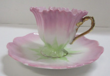 Vintage Demitasse Flower Shaped Tea Cup and Saucer picture