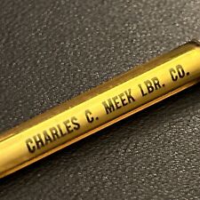 VTG c1950s Ballpoint Pen Charles C. Meek Lumber Company West Plains Missouri picture