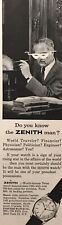 1958 The Zenith Man PRINT AD Captain Watch VINTAGE PROMO Amusing Art Text picture