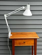 Vintage Luxo Articulating White Lamp picture