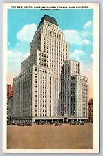 New United Shoe Machinery Corporation Building Boston MA WB Postcard Unposted picture