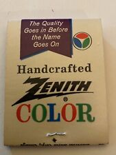 VTG Handcrafted Color Zenith Matchbook Pretty Prairie Kansas  picture