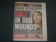 2019 DEC 20 NY DAILY NEWS NEWSPAPER - AOC VOTES TO BACK CAP ON TAX DEDUCTIONS picture