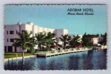 Miami Beach FL-Florida, Adobar Hotel, Advertising c1947 Antique Vintage Postcard picture