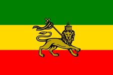 1870’s-1974 ETHIOPIAN EMPIRE FLAG LION OF JUDAH RASTAFARIAN ETHIOPIA, AFRICA picture