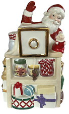 Lenox Santa Holiday Village Musical Candy Box 10.5