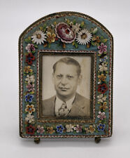 Antique small Italian Micro Mosaic Picture Frame 2