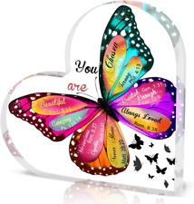 Butterfly Christian Gifts for Women, Christian Bible Verses Decor, Inspirational picture