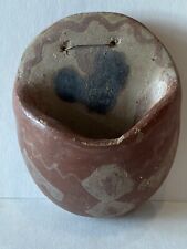 Santa Clara Pueblo Indian Pottery Red ware Tourist Hanging Wall Pocket c1940 picture