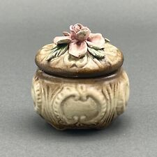 Vintage Mollica Ceramiche e Porcellane Oval Capodimonte Jewelry/Trinket Box picture