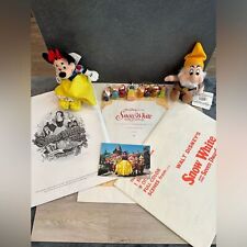 Vintage Snow White Collection Pictures Program Plush Postcard Ornaments picture