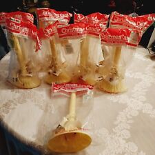 Vintage Lot  Christmas Beacon Window Electric Plastic Wax Drip Candlestick Light picture