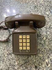 Vintage Comdial Push Button Telephone Brown picture