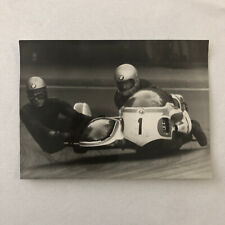 Vintage BMW Motorcycle Sidecar Racing Photo photograph Germany Side Car picture