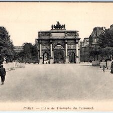 c1910s Paris, France L'Arc de Triomphe du Carrousel Postcard Napoleon's Arch A78 picture