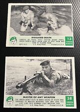 1966 Philadelphia Green Berets Card #13 & #58 EX/NM 2-Card Lot - No Creases picture