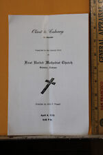 1979 First United Methodist Church Gadsden Alabama Program Olivet To Calvary picture