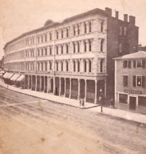 Antique Stereoview Photo Continental Building Boston Vintage 3D View Card picture