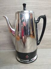 VTG 1960s General Electric G.E. Percolator Chrome Coffee Maker #A1SSP12 WORKS picture