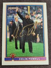 🇺🇸General Colin Powell Autographed 1991 Bowman Card #533  picture
