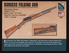 Burgess Folding Shotgun Atlas Classic Firearms Card picture