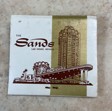 Vintage The Sands Defunct Las Vegas Casino Hotel Matchbook RARE MINTY picture