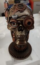 Brand New Veronese Steampunk Skull With Gear Stand (2014) Studio Collection  picture