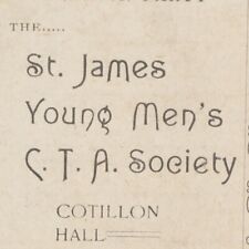 1897 St James Young Men's CTA Society Berkeley Orchestra Harvard Cambridge MA picture
