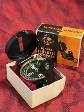 Vintage Nesco Round DE LUX Lensatic Compass No.6001-110 Scouts Engener  -- 6102 picture