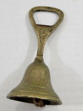 Vintage Etched Brass Bell Bottle Opener 4