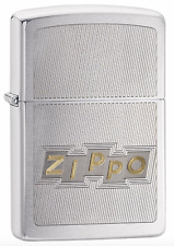 Zippo Windproof Engraved Lighter With Vintage Block Logo, 49204, New In Box picture