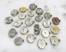 Dealer's Lot of 22 Misc. Wristwatch Movements / Dials ~ Sold 'AS IS' ~ 4-B550 picture