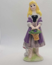 Vtg Disney Japan Sleeping Beauty Porcelain Figure Chip dress see pics picture