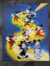MICKEY MOUSE Disney Vintage Poster 1928-1986 It All Started With A Mouse 16x20 picture