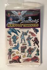 Vintage 1986 Colorforms Siverhawks Rub N' Play Transfers picture